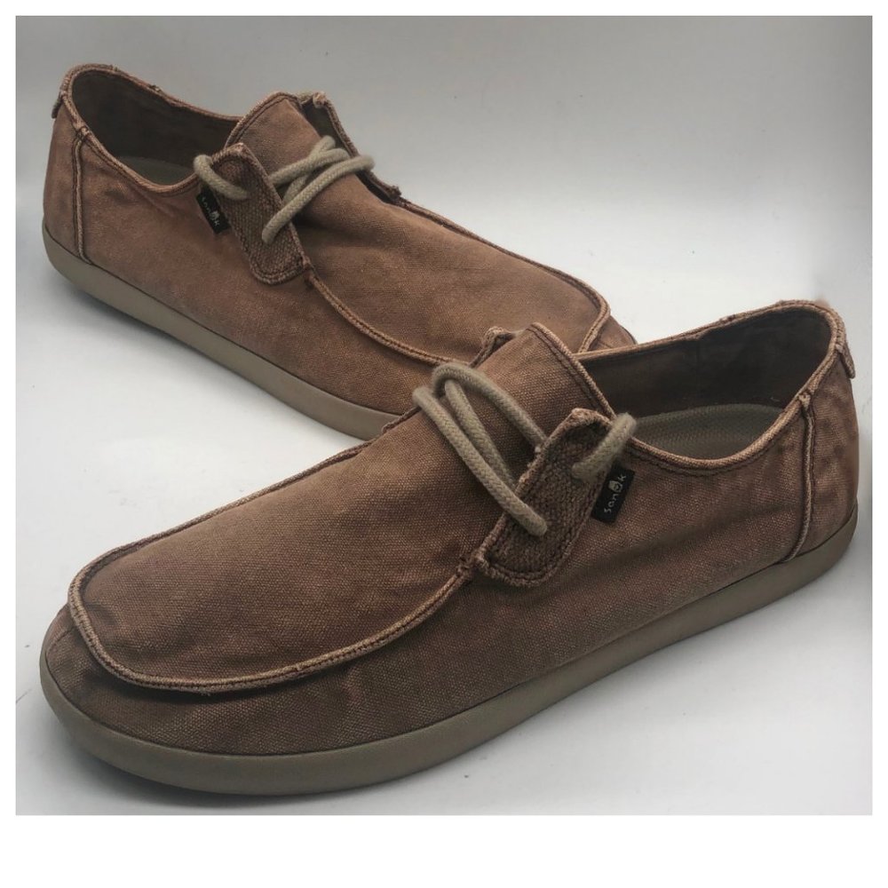 Lk Nw!! SANUK Nu-Nami Mens 10 Shoes Sneakers Brown